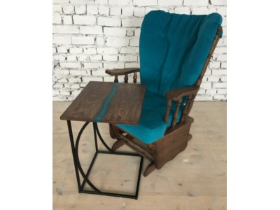 Кресло-качалка Классика (Массив дуба) махагон